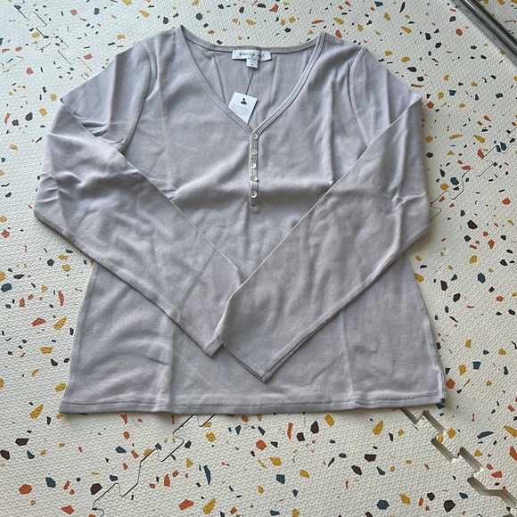 Amour Vert - Deacon Longsleeve Tee in Lilac - Picture 1 of 4